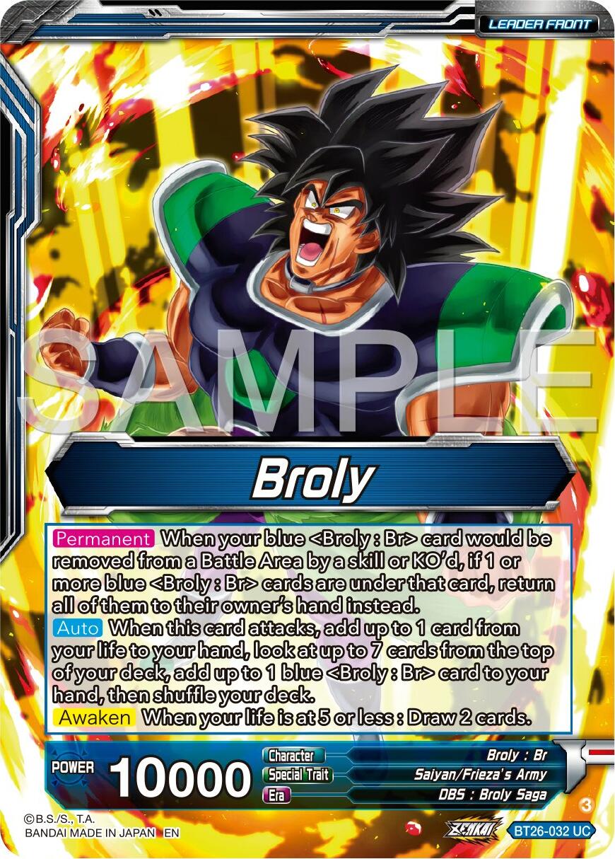 Broly // SS Broly, Full-Power Explosion (BT26-032) [Ultimate Advent] | Red Riot Games CA