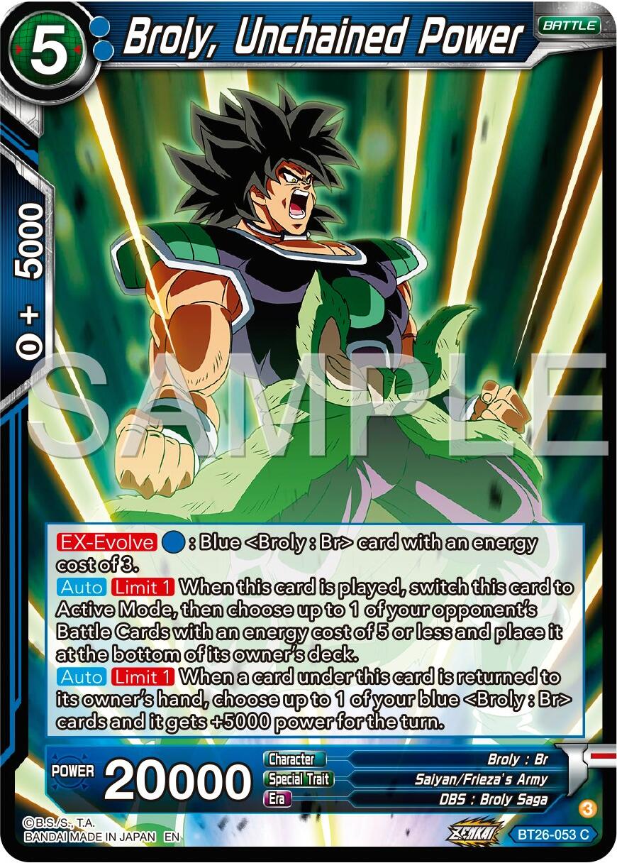 Broly, Unchained Power (BT26-053) [Ultimate Advent] | Red Riot Games CA