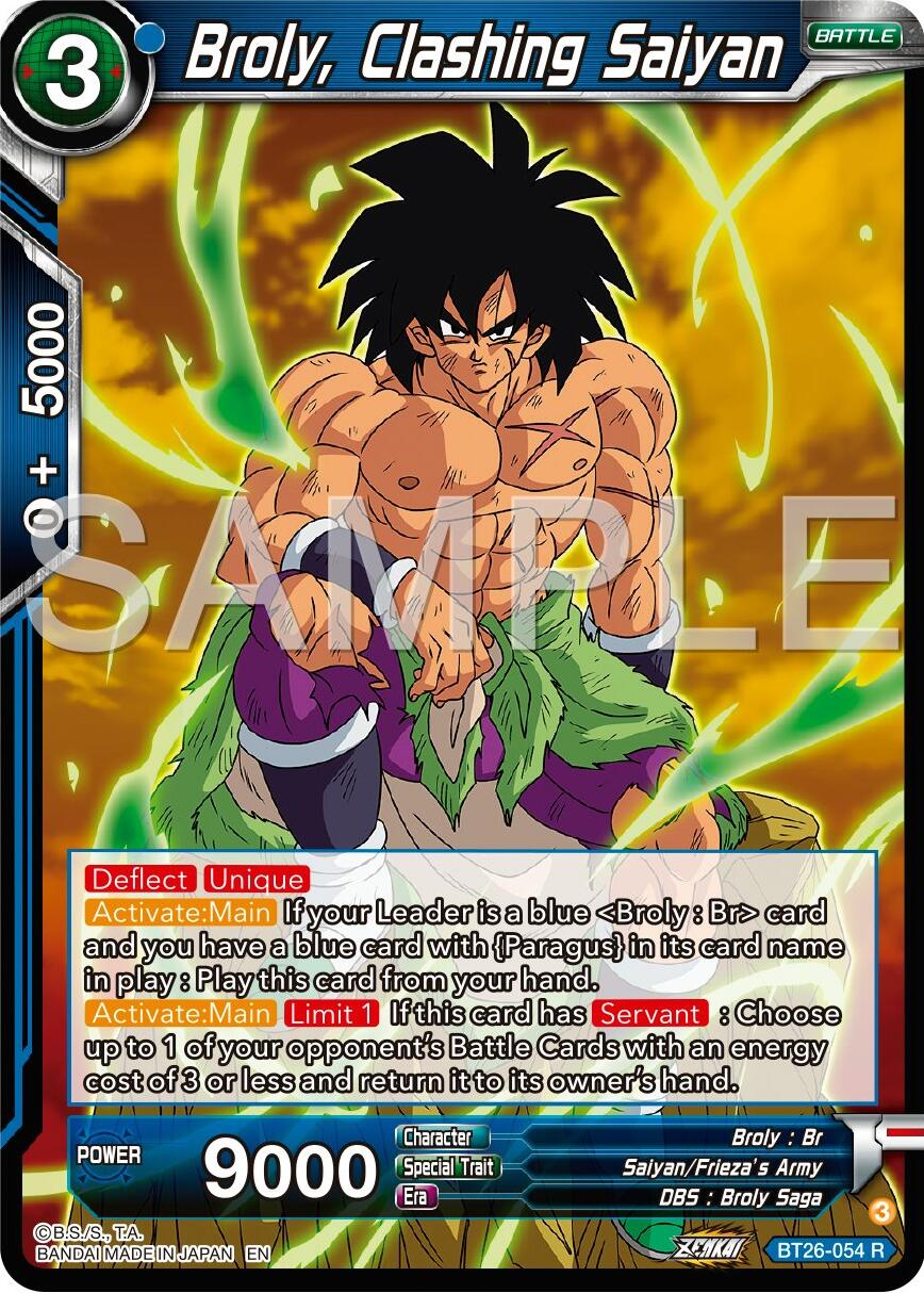 Broly, Clashing Saiyan (BT26-054) [Ultimate Advent] | Red Riot Games CA