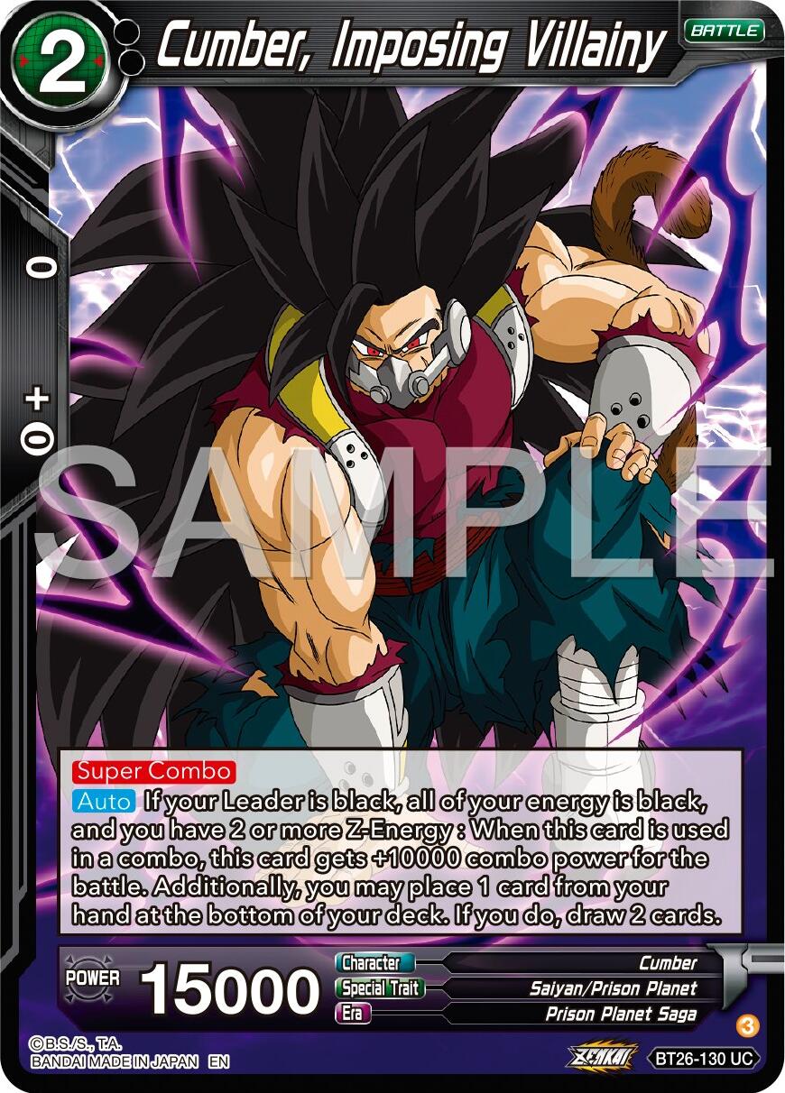 Cumber, Imposing Villainy (BT26-130) [Ultimate Advent] | Red Riot Games CA