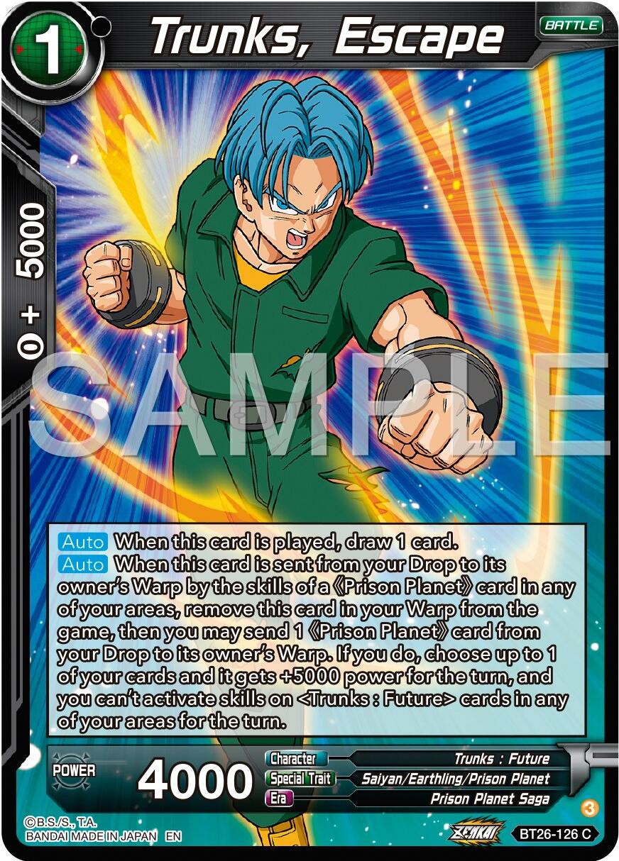 Trunks, Escape (BT26-126) [Ultimate Advent] | Red Riot Games CA