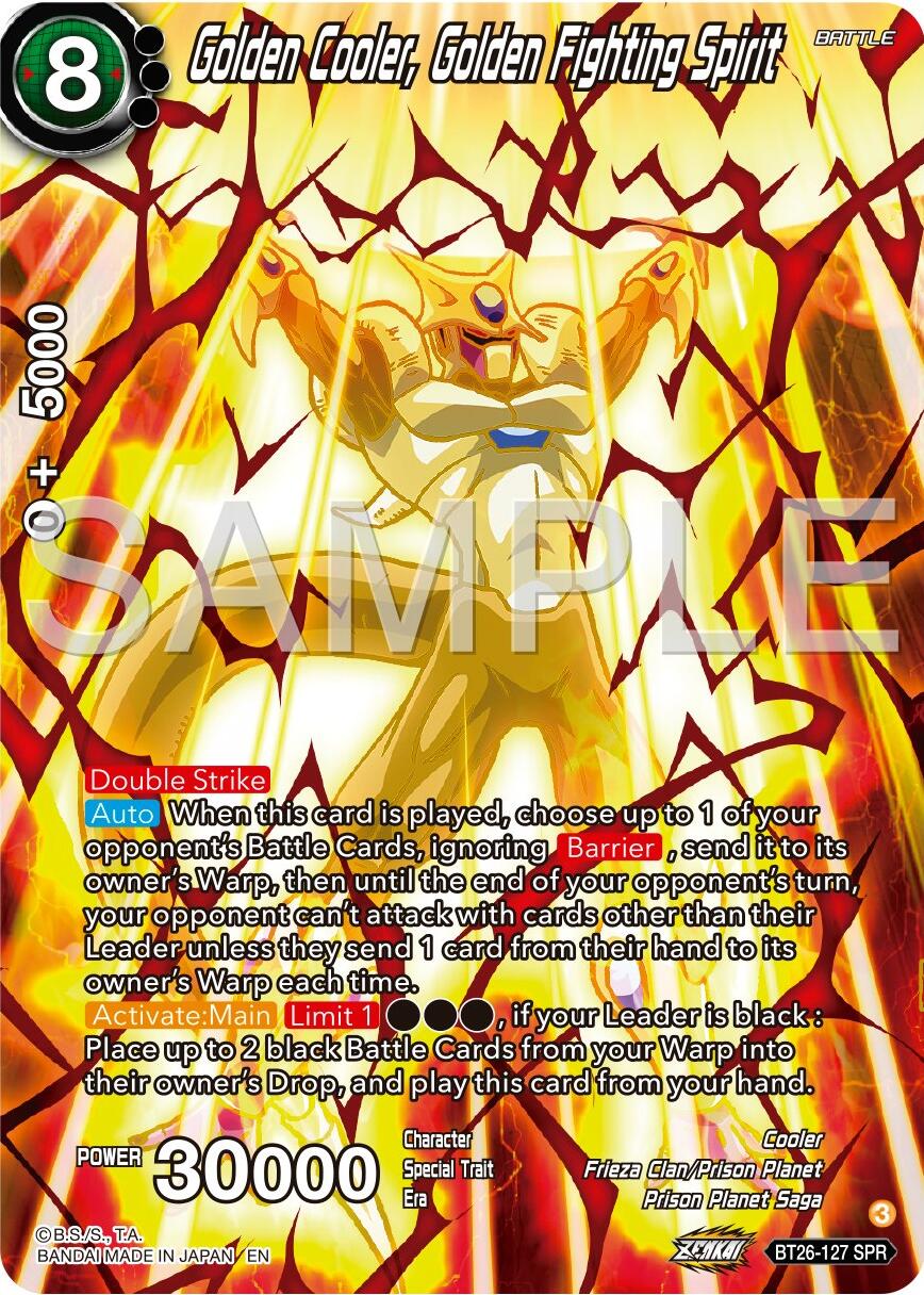 Golden Cooler, Golden Fighting Spirit (SPR) (BT26-127) [Ultimate Advent] | Red Riot Games CA