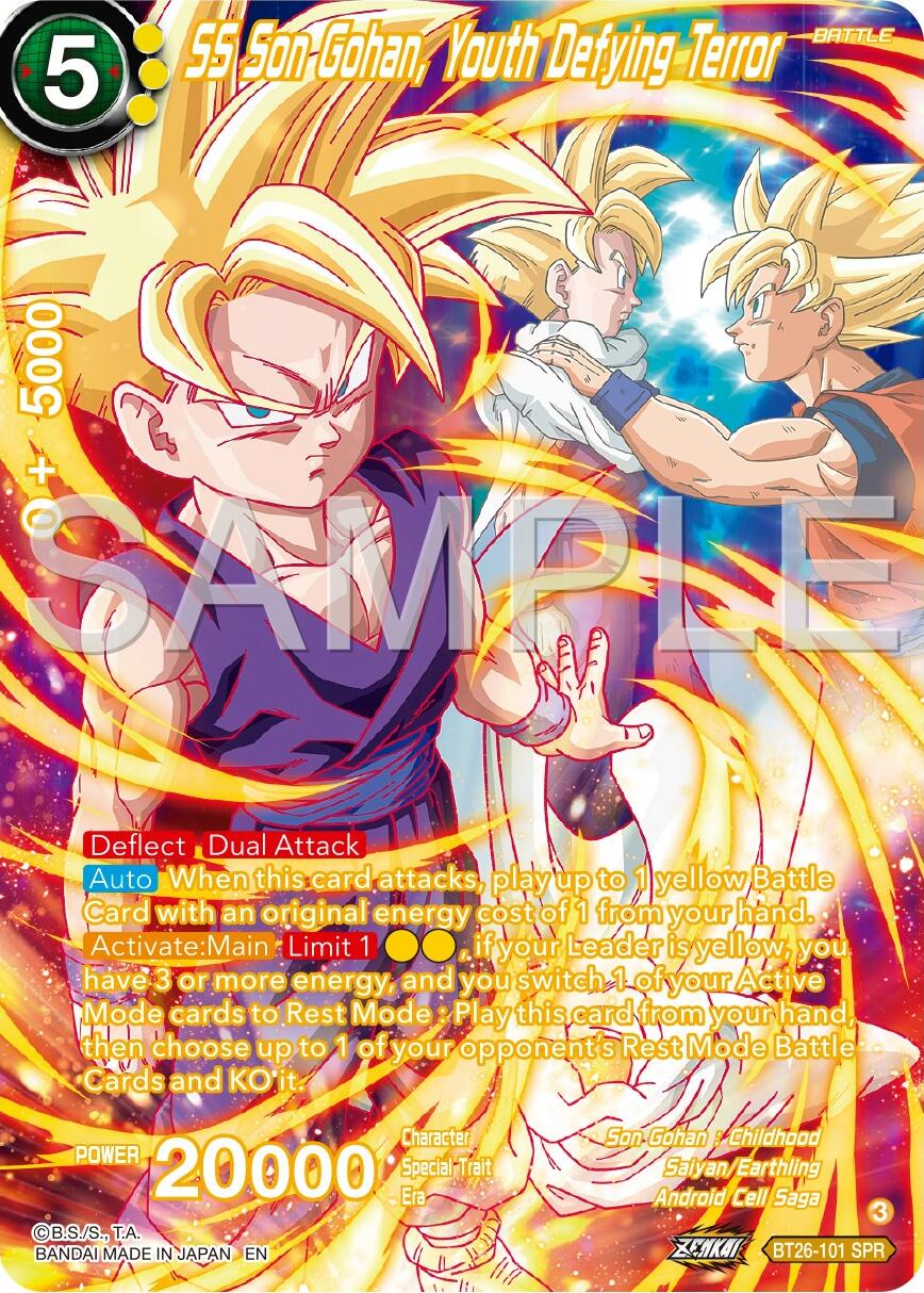 SS Son Gohan Youth Defying Terror (SPR) (BT26-101) [Ultimate Advent] | Red Riot Games CA