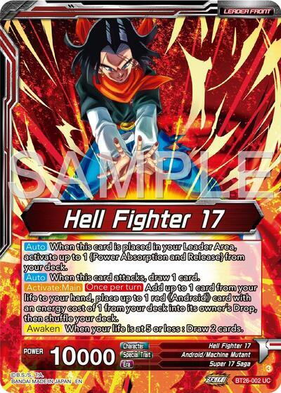 Hell Fighter 17 // Super 17, Anti-Saiyan Killing Machine (Alternate Art) (BT26-002) [Ultimate Advent] | Red Riot Games CA