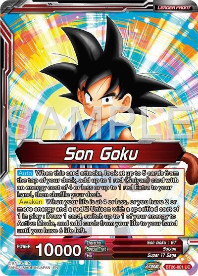 Son Goku // Son Goku & Android 18, Unexpected Tag Team (Alternate Art) (BT26-001) [Ultimate Advent] | Red Riot Games CA