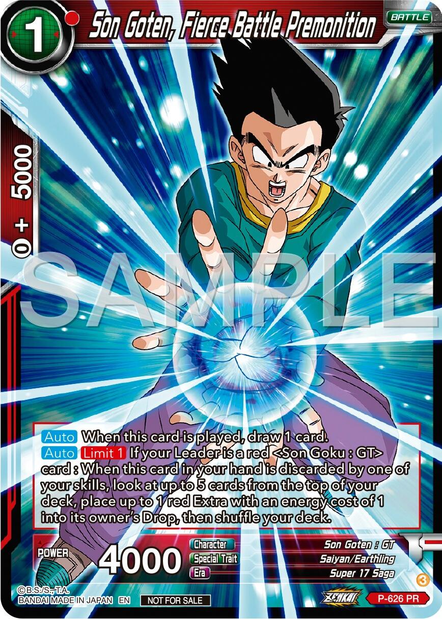 Son Goten, Fierce Battle Premonition (Zenkai Series Tournament Pack Vol.9) (P-626) [Promotion Cards] | Red Riot Games CA