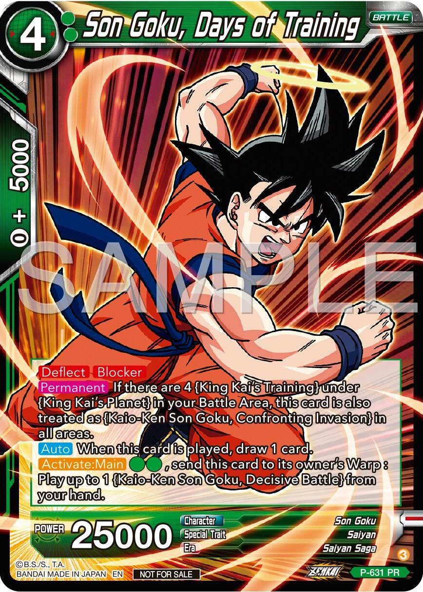 Son Goku, Days of Training (Zenkai Series Tournament Pack Vol.9) (P-631) [Promotion Cards] | Red Riot Games CA