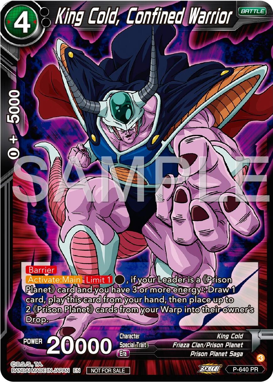 King Cold, Confined Warrior (Zenkai Series Tournament Pack Vol.9) (P-640) [Promotion Cards] | Red Riot Games CA