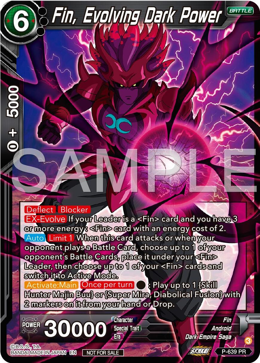 Fin, Evolving Dark Power (Zenkai Series Tournament Pack Vol.9) (P-639) [Promotion Cards] | Red Riot Games CA