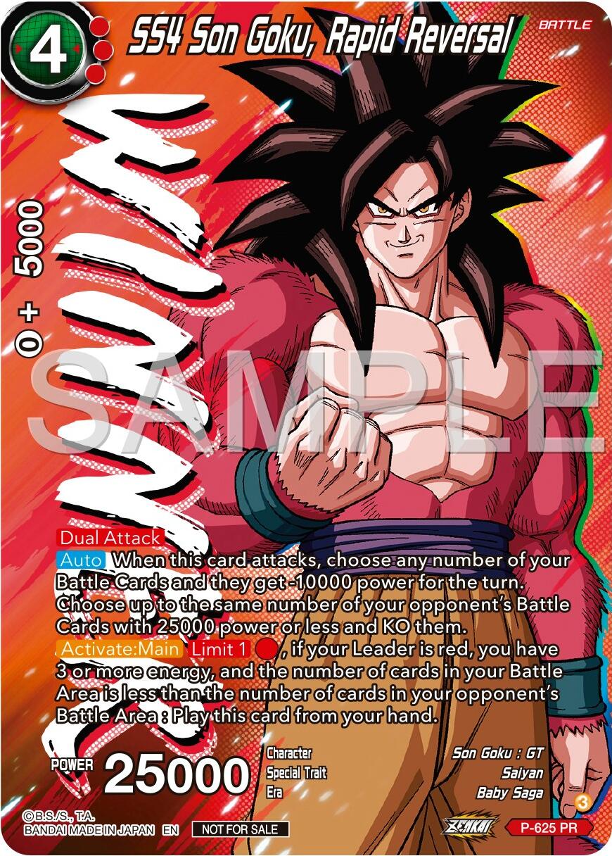 SS4 Son Goku, Rapid Reversal (Zenkai Series Tournament Pack Vol.9) (Winner) (P-625) [Promotion Cards] | Red Riot Games CA