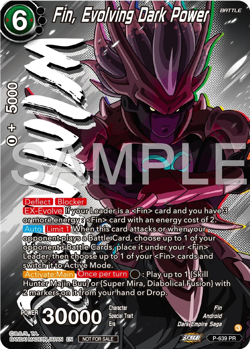 Fin, Evolving Dark Power (Zenkai Series Tournament Pack Vol.9) (Winner) (P-639) [Promotion Cards] | Red Riot Games CA