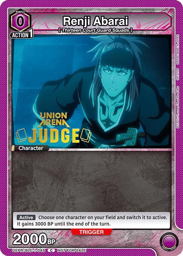Image for Renji Abarai (045) (Judge Pack) [Union Arena Promotion Cards]