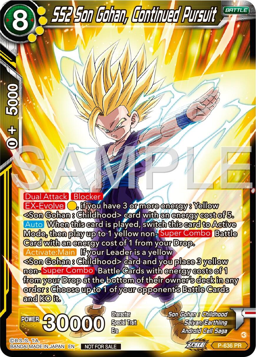 SS2 Son Gohan, Continued Pursuit (Zenkai Series Tournament Pack Vol.9) (P-636) [Promotion Cards] | Red Riot Games CA