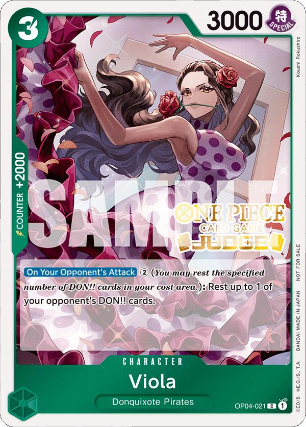 Viola (Judge Pack Vol. 4) [One Piece Promotion Cards] | Red Riot Games CA