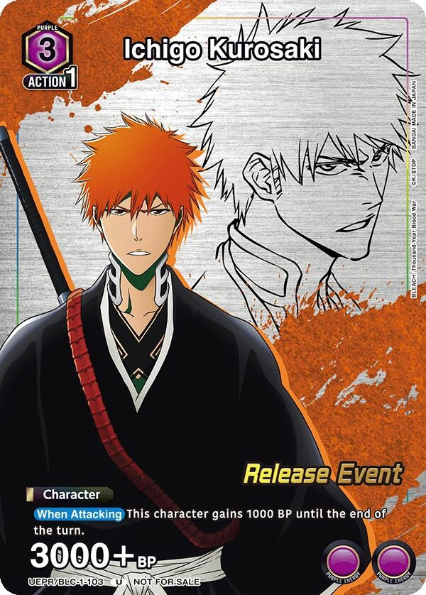 Image for Ichigo Kurosaki (Release Event Participation) (UEPR/BLC-1-103) - Union Arena