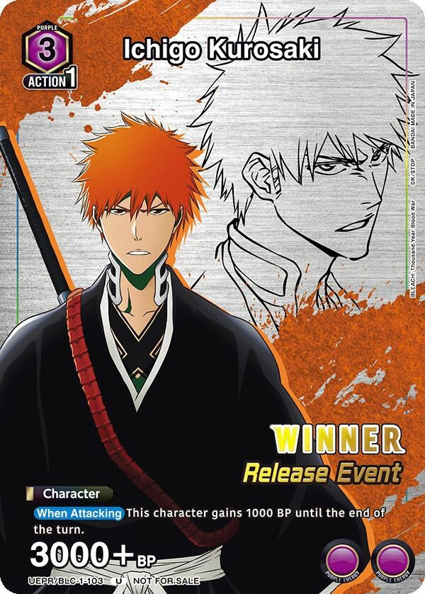 Image for Ichigo Kurosaki (Release Event Winner) (UEPR/BLC-1-103) - Union Arena