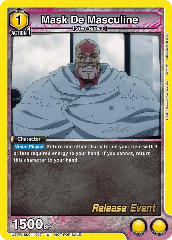 Image for Mask De Masculine (UEPR/BLC-1-017) - Union Arena