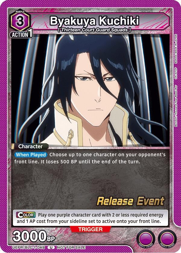 Image for Byakuya Kuchiki (049) (UEPR/BLC-1-049) - Union Arena