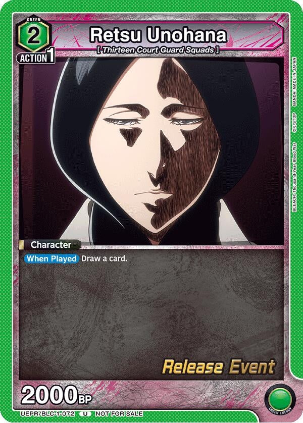 Image for Retsu Unohana (072) (UEPR/BLC-1-072) - Union Arena