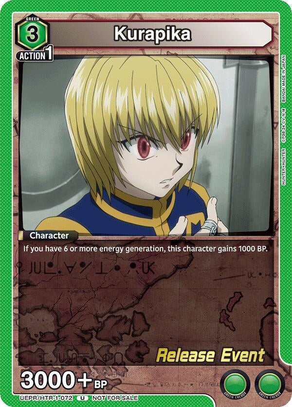 Image for Kurapika (072) (UEPR/HTR-1-072) - Union Arena