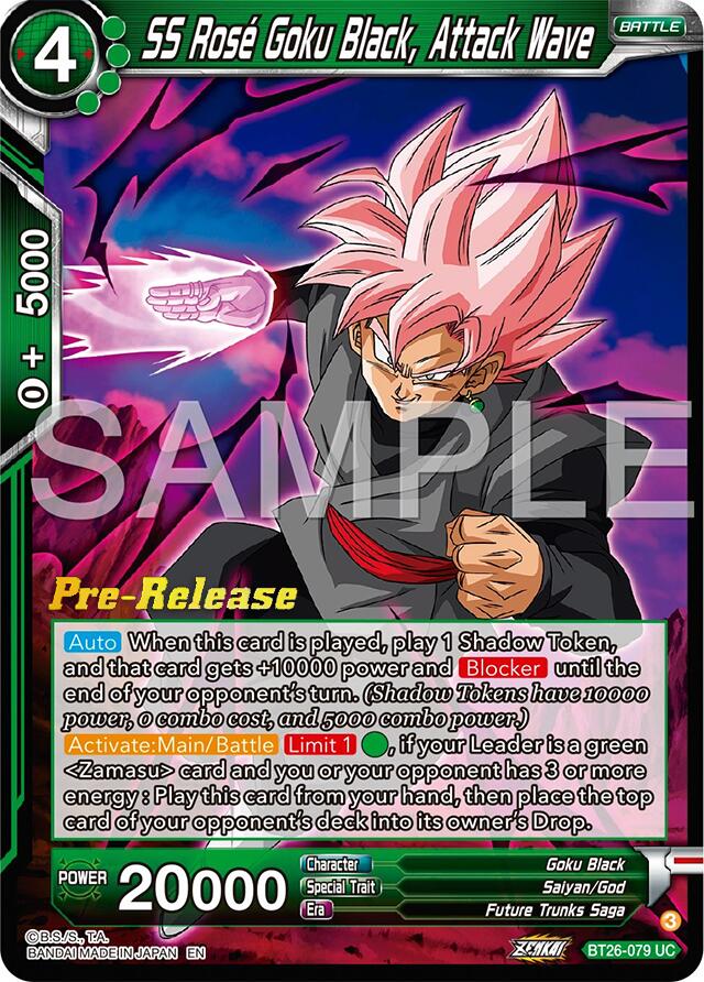 SS Rose Goku Black, Attack Wave (BT26-079) [Ultimate Advent Prerelease Promos] | Red Riot Games CA