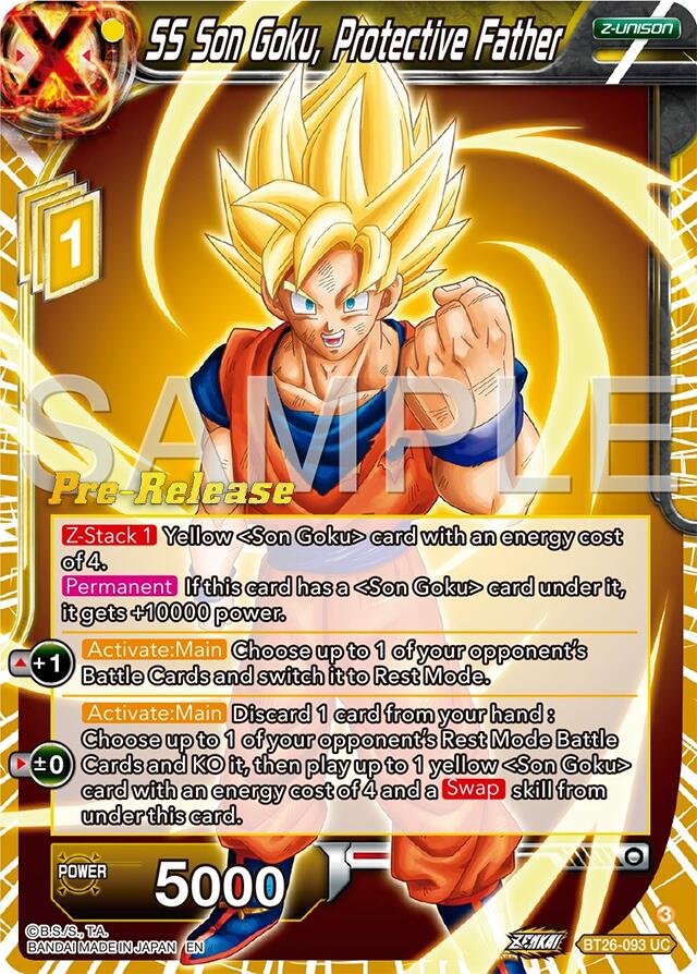 SS Son Goku, Protective Father (BT26-093) [Ultimate Advent Prerelease Promos] | Red Riot Games CA