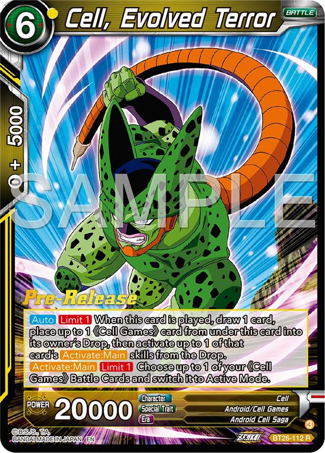 Cell, Evolved Terror (BT26-112) [Ultimate Advent Prerelease Promos] | Red Riot Games CA