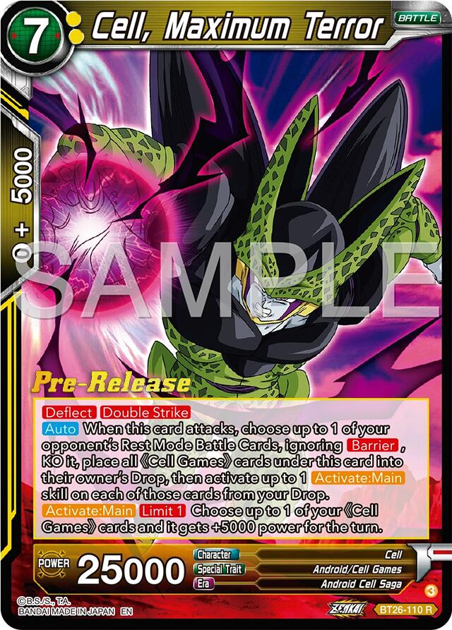 Cell, Maximum Terror (BT26-110) [Ultimate Advent Prerelease Promos] | Red Riot Games CA