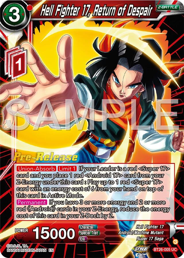 Hell Fighter 17, Return of Despair (BT26-005) [Ultimate Advent Prerelease Promos] | Red Riot Games CA