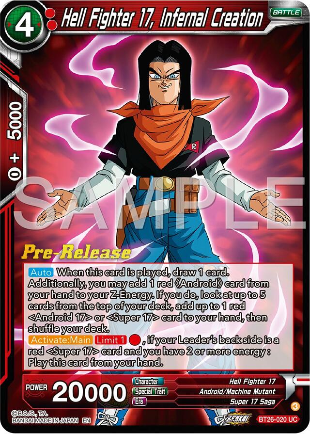 Hell Fighter 17, Infernal Creation (BT26-020) [Ultimate Advent Prerelease Promos] | Red Riot Games CA