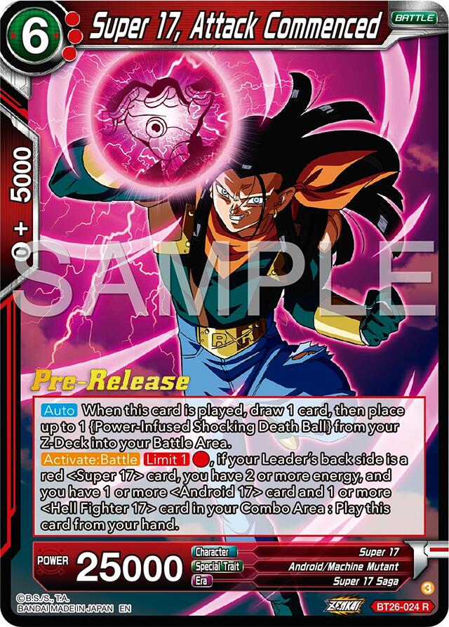 Super 17, Attack Commenced (BT26-024) [Ultimate Advent Prerelease Promos] | Red Riot Games CA