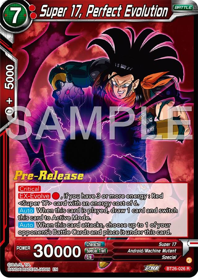 Super 17, Perfect Evolution (BT26-026) [Ultimate Advent Prerelease Promos] | Red Riot Games CA