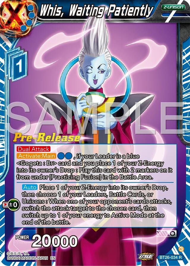 Whis, Waiting Patiently (BT26-034) [Ultimate Advent Prerelease Promos] | Red Riot Games CA