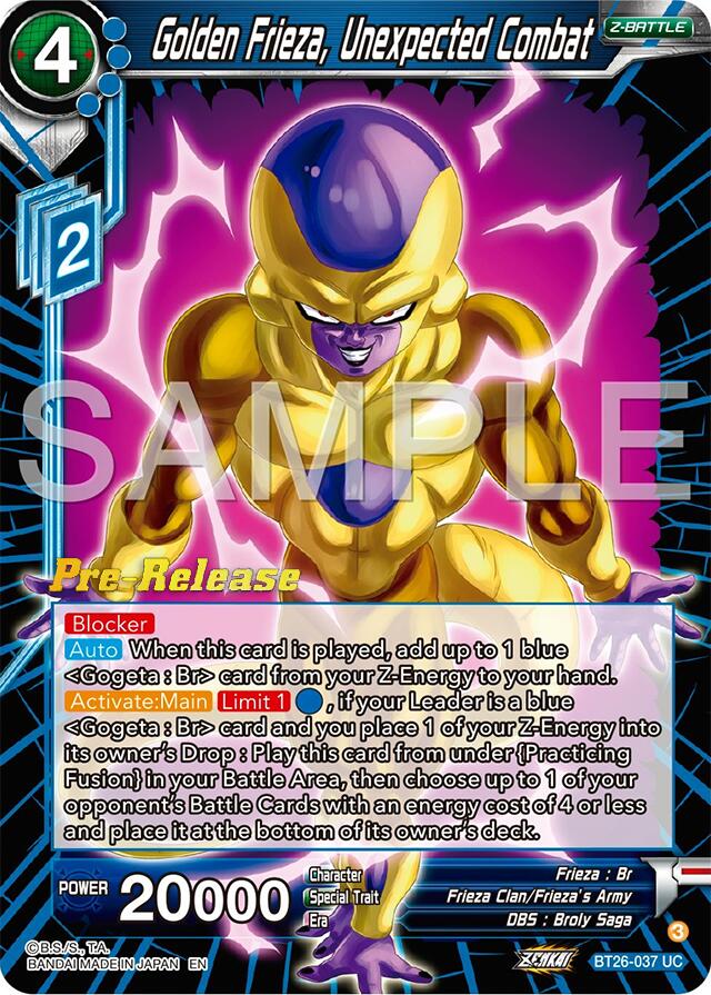 Golden Frieza, Unexpected Combat (BT26-037) [Ultimate Advent Prerelease Promos] | Red Riot Games CA