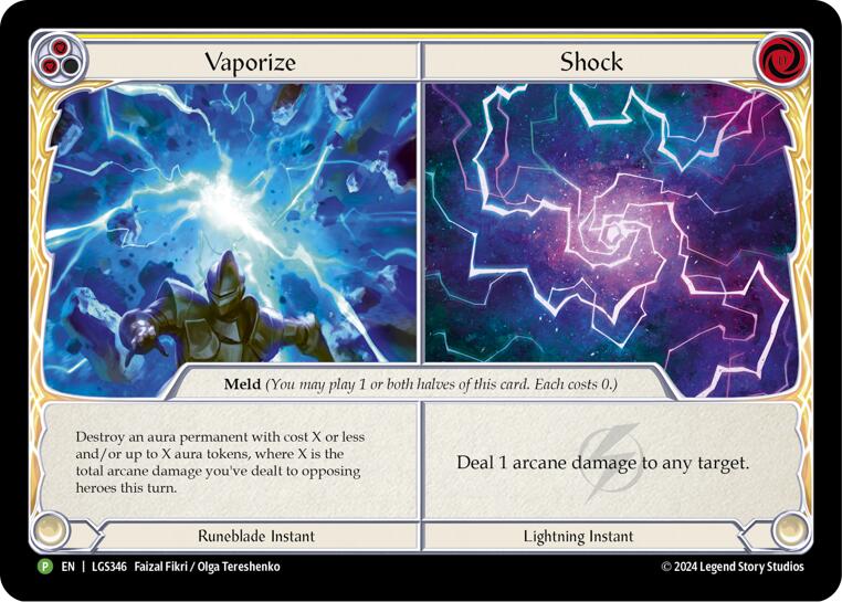 Vaporize // Shock - LGS346 [LGS346] (Promo)  Cold Foil | Red Riot Games CA