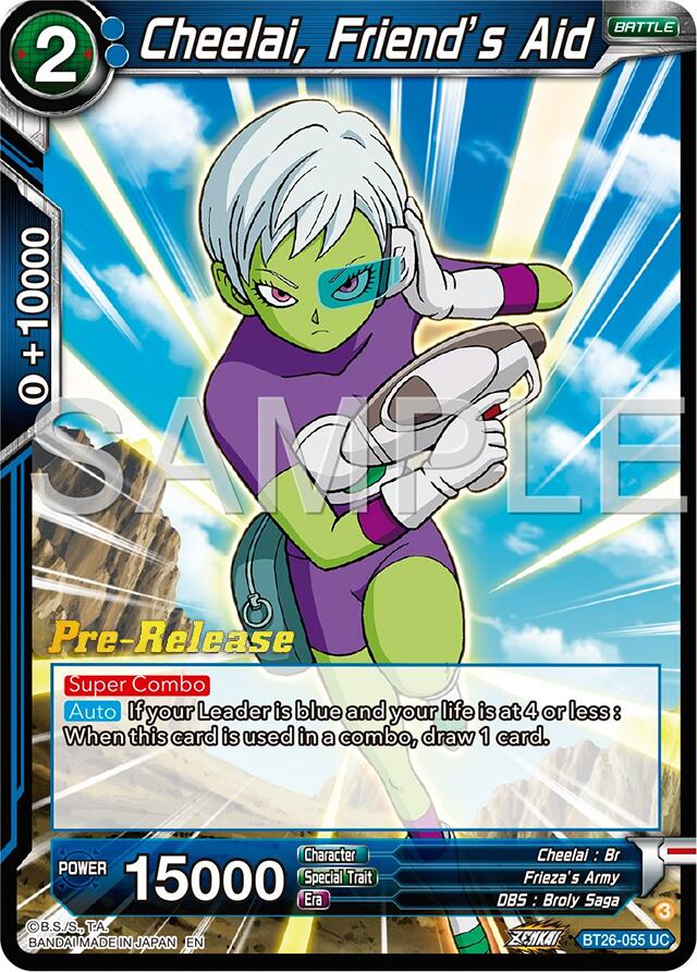 Cheelai, Friend's Aid (BT26-055) [Ultimate Advent Prerelease Promos] | Red Riot Games CA