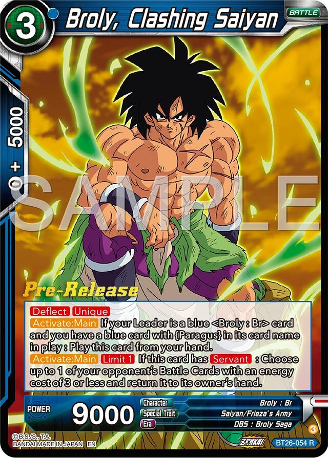 Broly, Clashing Saiyan (BT26-054) [Ultimate Advent Prerelease Promos] | Red Riot Games CA