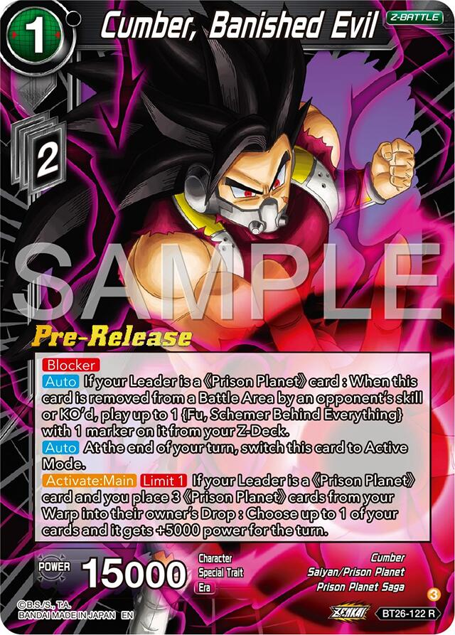 Cumber, Banished Evil (BT26-122) [Ultimate Advent Prerelease Promos] | Red Riot Games CA