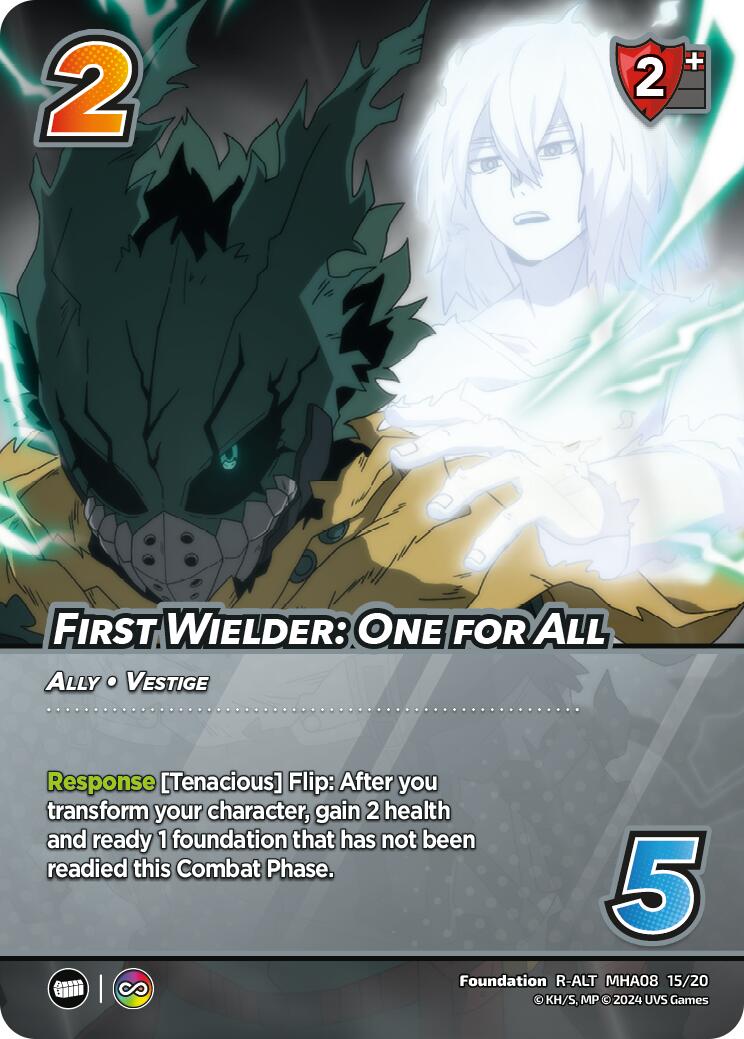 First Wielder: One for All (Alternate Art) [Challenger Series: My Hero Academia - Dark Hero Arc] | Red Riot Games CA