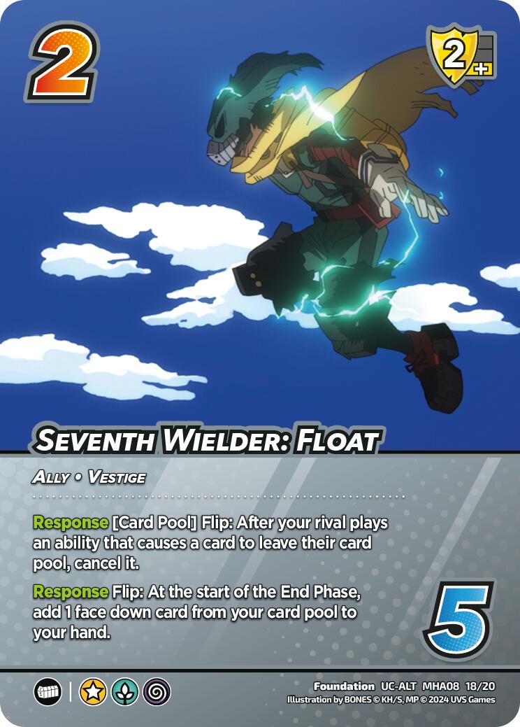 Seventh Wielder: Float (Alternate Art) [Challenger Series: My Hero Academia - Dark Hero Arc] | Red Riot Games CA