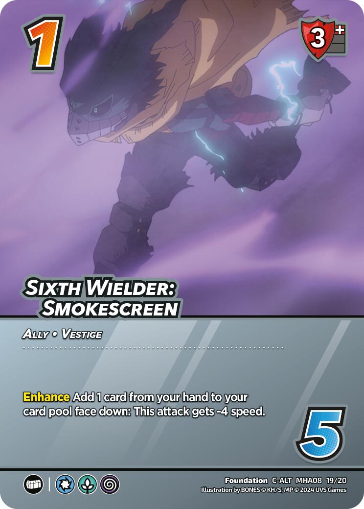 Sixth Wielder: Smokescreen (Alternate Art) [My Hero Academia - Dark Hero Arc CS]