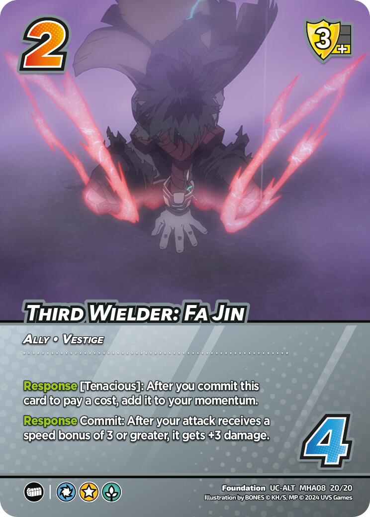 Third Wielder: Fa Jin (Alternate Art) [Challenger Series: My Hero Academia - Dark Hero Arc] | Red Riot Games CA