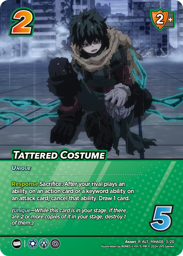 Tattered Costume (Alternate Art) [Challenger Series: My Hero Academia - Dark Hero Arc] | Red Riot Games CA