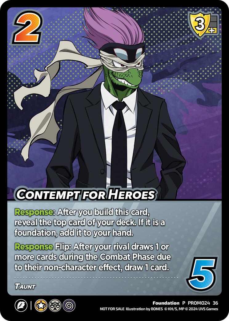 Contempt for Heroes [Promo Cards]