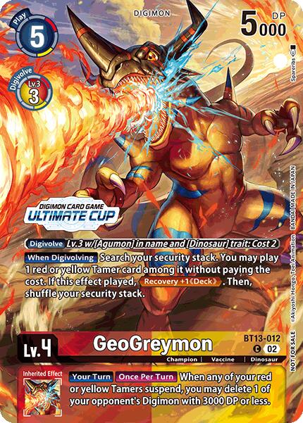 GeoGreymon [BT13-012] (Ultimate Cup 2024) [Versus Royal Knights Booster]