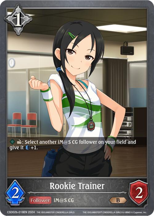 Rookie Trainer (CSD02b-018EN) [THE IDOLM@STER CINDERELLA GIRLS] | Red Riot Games CA