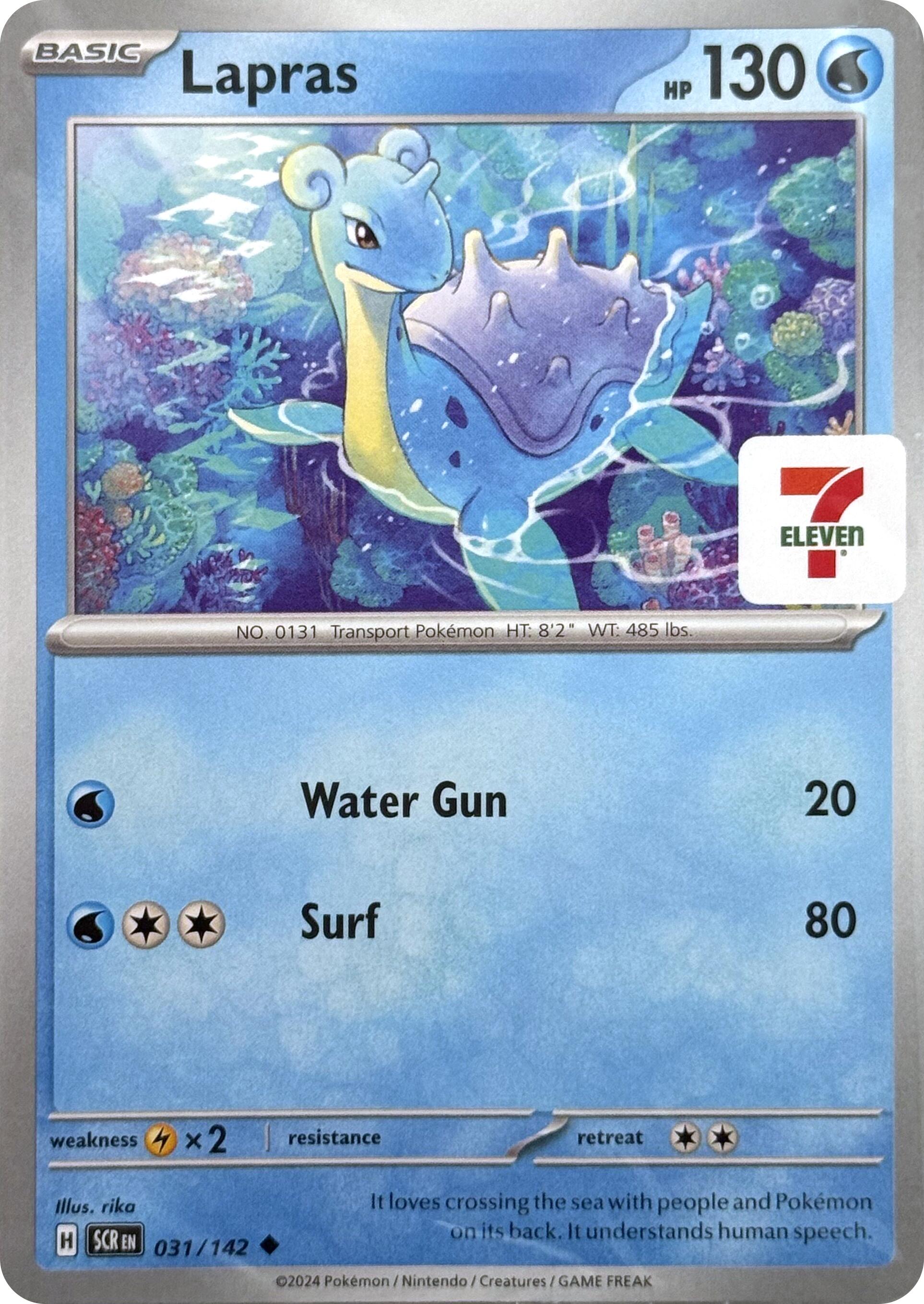 Lapras (031/142) (7-Eleven Promo) [Miscellaneous Cards] | Red Riot Games CA