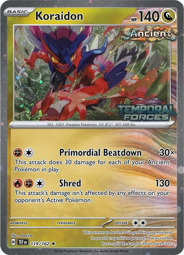 Koraidon (119/162) (European Promo) [Miscellaneous Cards] | Red Riot Games CA