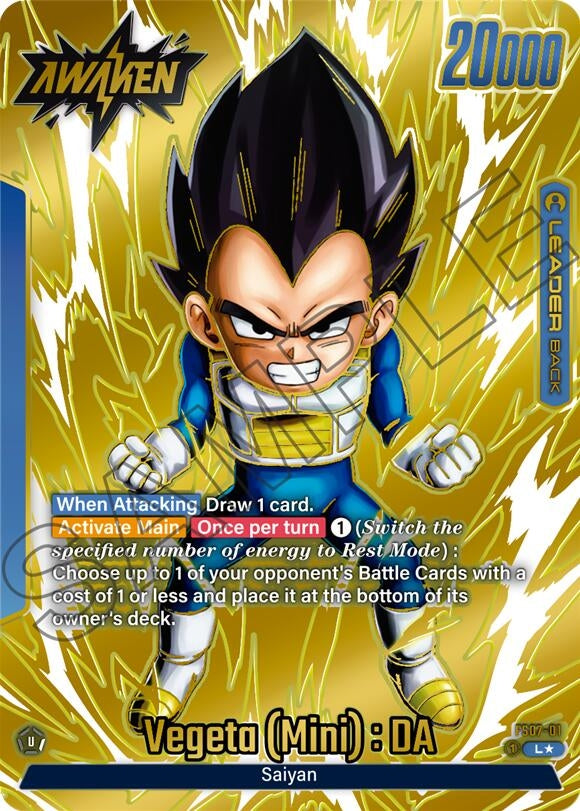 Image for Vegeta (Mini) : DA (Gold) (FS07-01) [Tournament and Championship Promos]