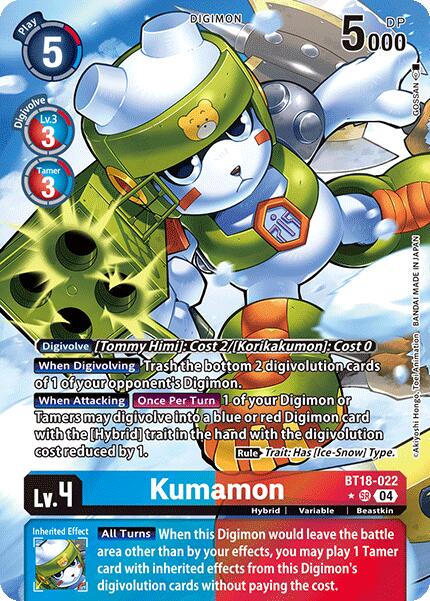 Kumamon [BT18-022] (Alternate Art) [Release Special Booster 2.0] | Red Riot Games CA